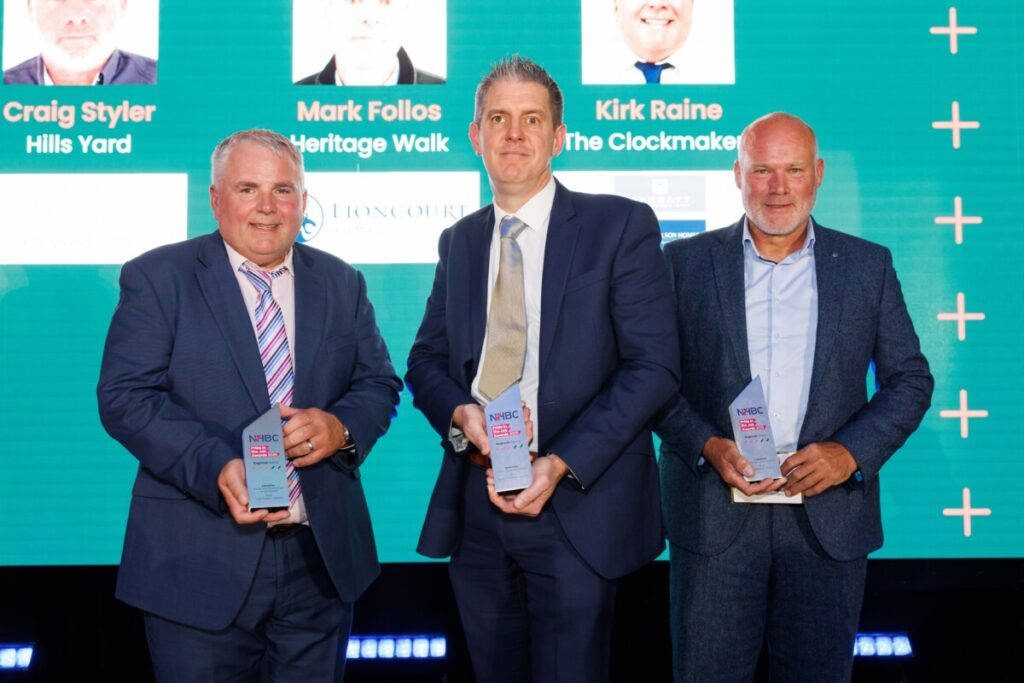 NHBC Pride in the Job Awards 2025_West_L-R Kirk Raine, Mark Follos, Craig Styler
