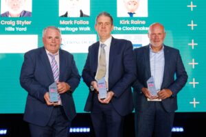 NHBC Pride in the Job Awards 2025_West_L-R Kirk Raine, Mark Follos, Craig Styler